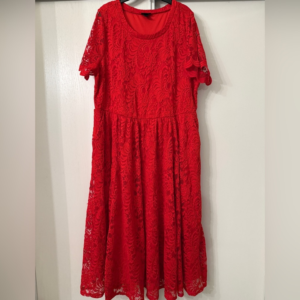 Torrid Red Lace Women’s Dress